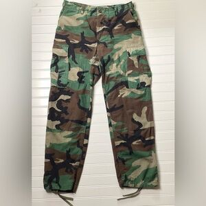 Military  Camouflage Hot Weather Combat Trousers Cargo Ripstop size M